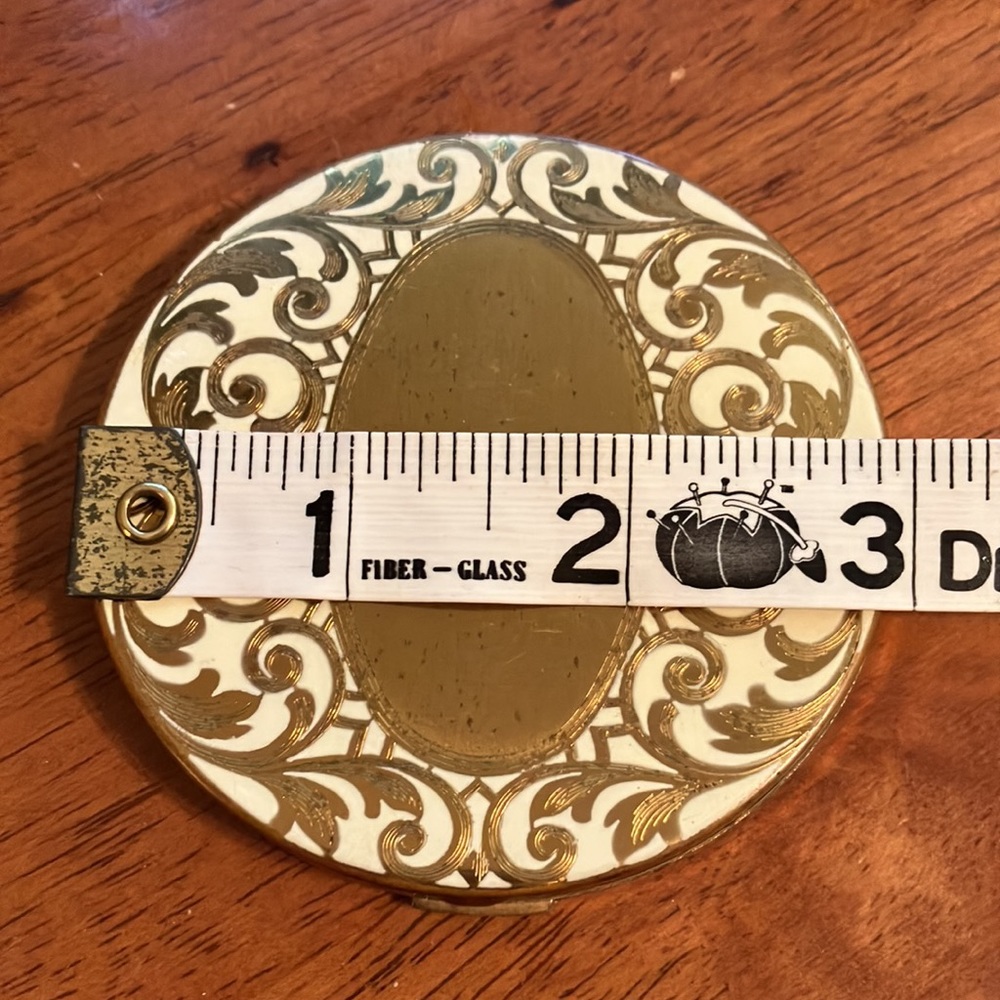 Beautiful antique compact from Art Deco era, made in USA by Elgin American! - Picture 6 of 16